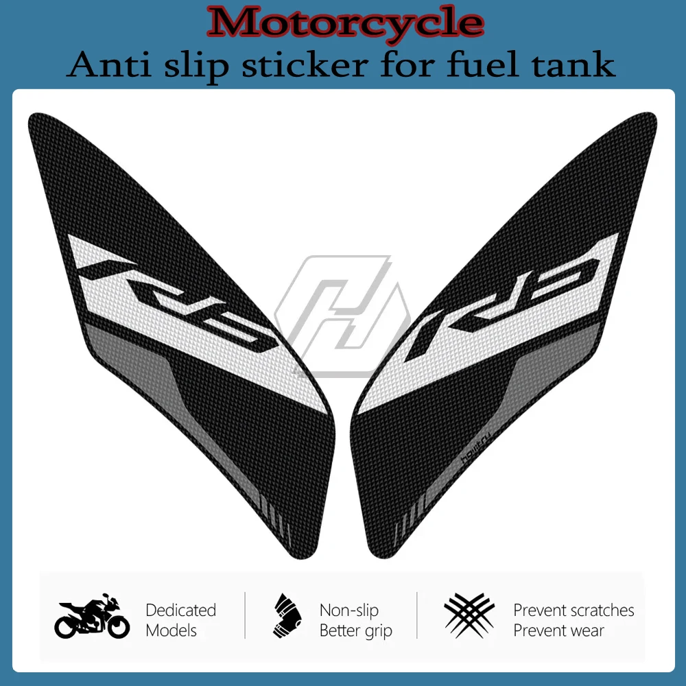 

Motorcycle Side Tank Grip Protection For Yamaha YZF R6 2017-2022 Fuel Tank Side Sticker