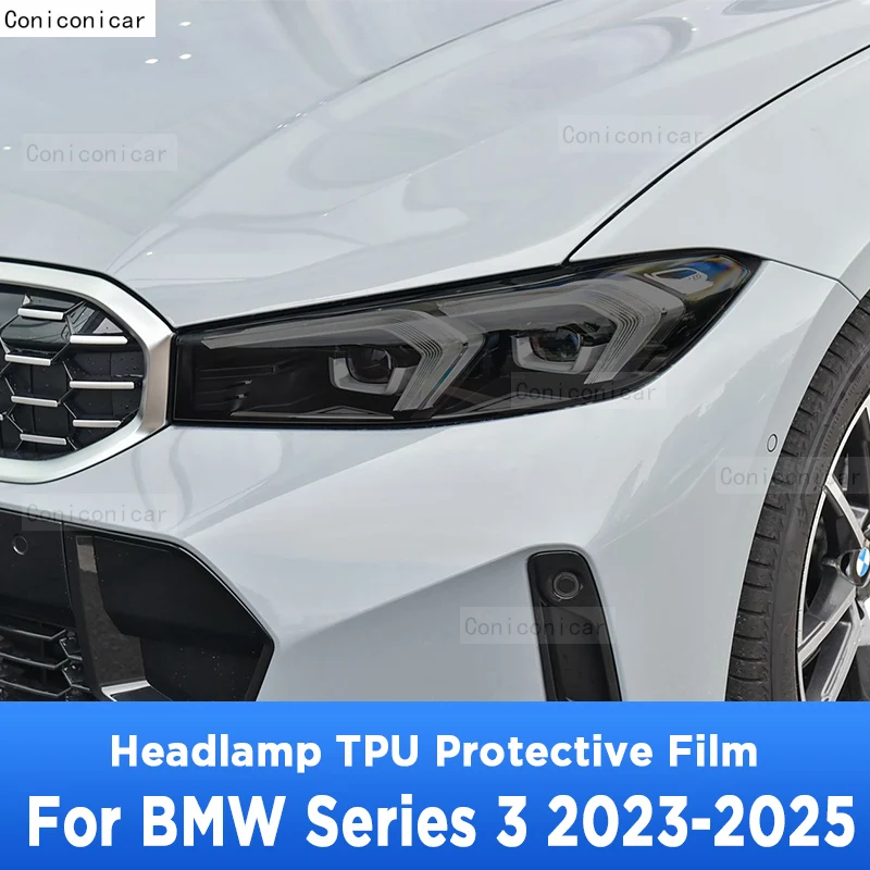 

For BMW SERIES 3 2023-2025 TPU Car Exterior Headlights Anti-Scratch Protective Film Cover Headlamps Repair Accessories Sticker