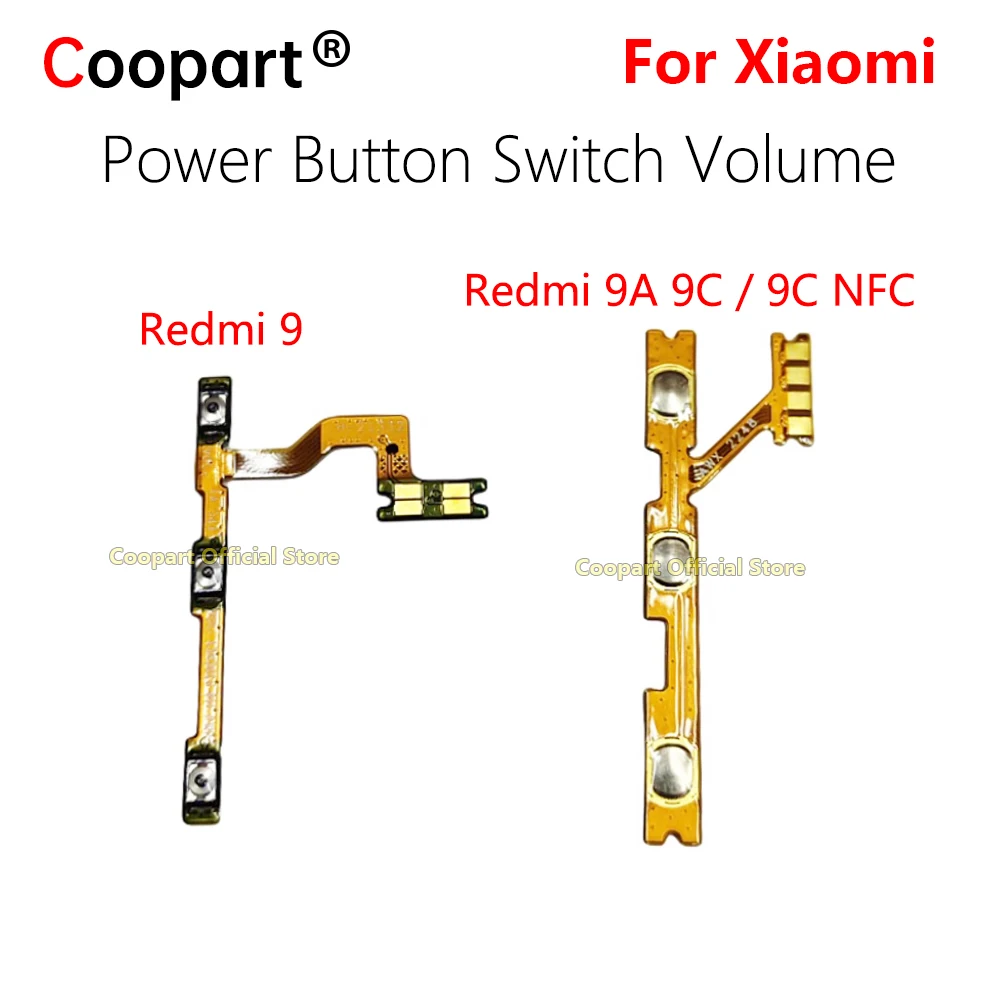 

Для Xiaomi Redmi 9 9A 9C NFC кнопки питания переключатель громкости кнопка отключения звука включения/выключения гибкий кабель