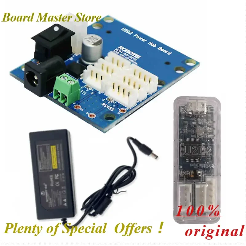 BoMaSROBOTIS Dynamixel Starter Set With U2D2 Power Hub Board + U2D2 USB Converter + 5V 12V 24V 5A Power Adapter