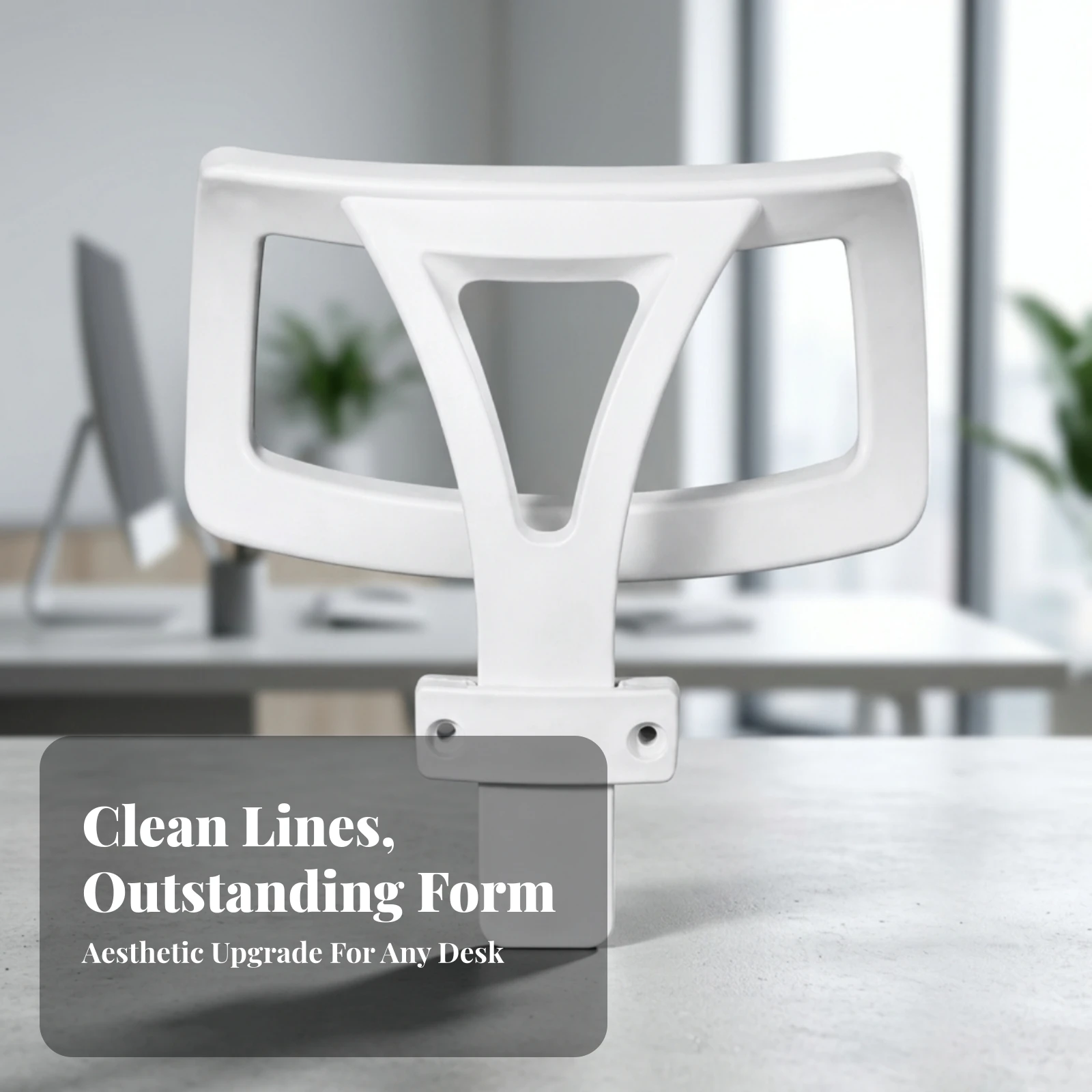 Cabeçote Ergonômico para Cadeira de Escritório: Design Otimizado e Ajustável com Poste Vertical