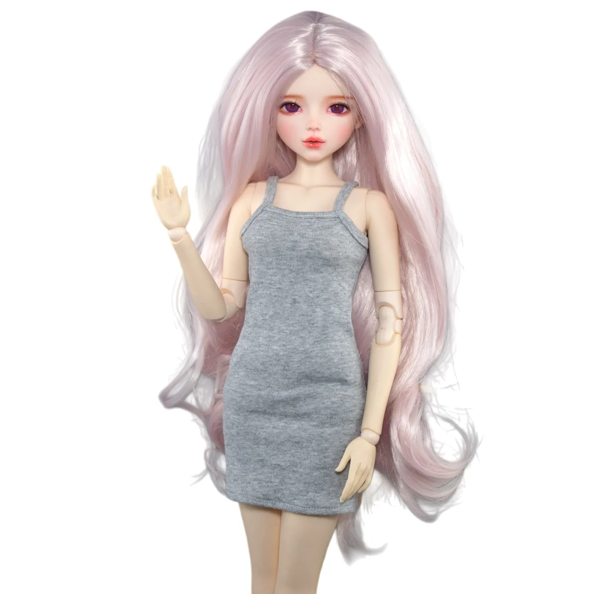 YUTOTUE 22 inch Height Pretty Female Doll 1/3 Scale BJD Doll Toy Makeup Face Lifelike Girls Gift