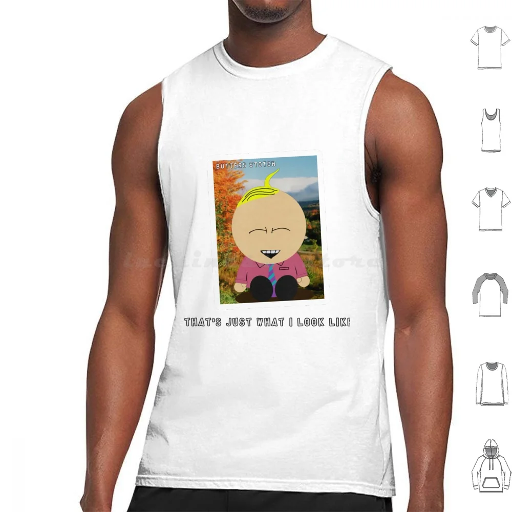 Butters Stotch-Yearbook Photo Tank Tops Print Cotton Butters Butters Stotch Tv Comedy