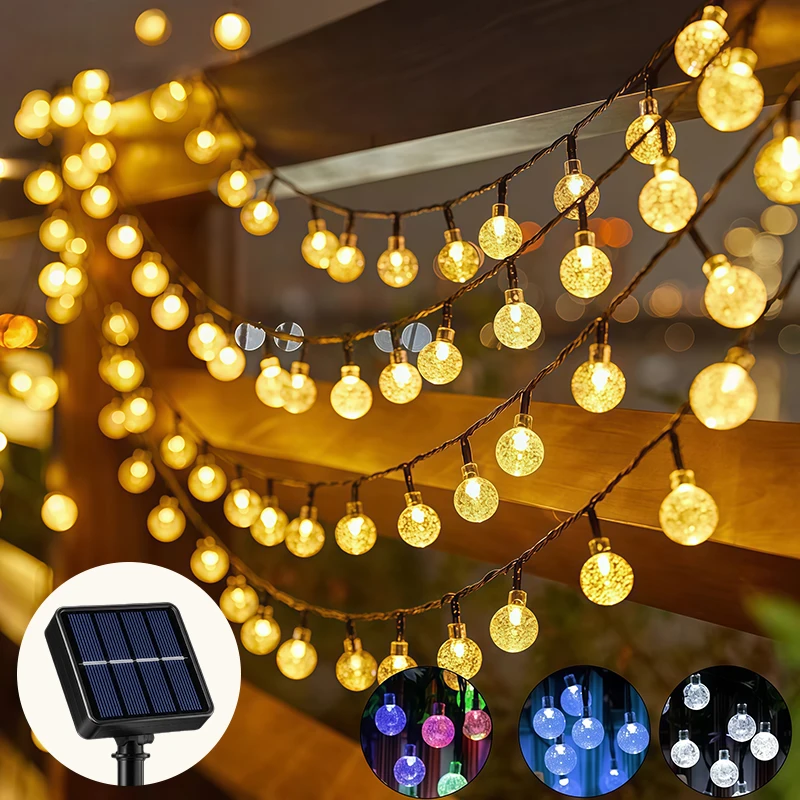 Outdoor Power For Christmas Lights - Guirlande solaire à 8 modes, étanche