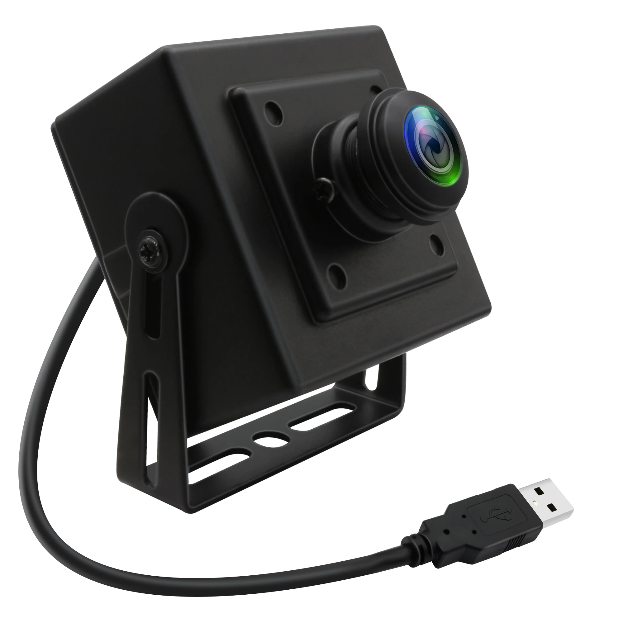 ELP 2MP USB Camera High Speed 260FPS@360P 120FPS@720P 60FPS@1080P 720P Video Webcam Wide Angle with Fisheye Lens for Security