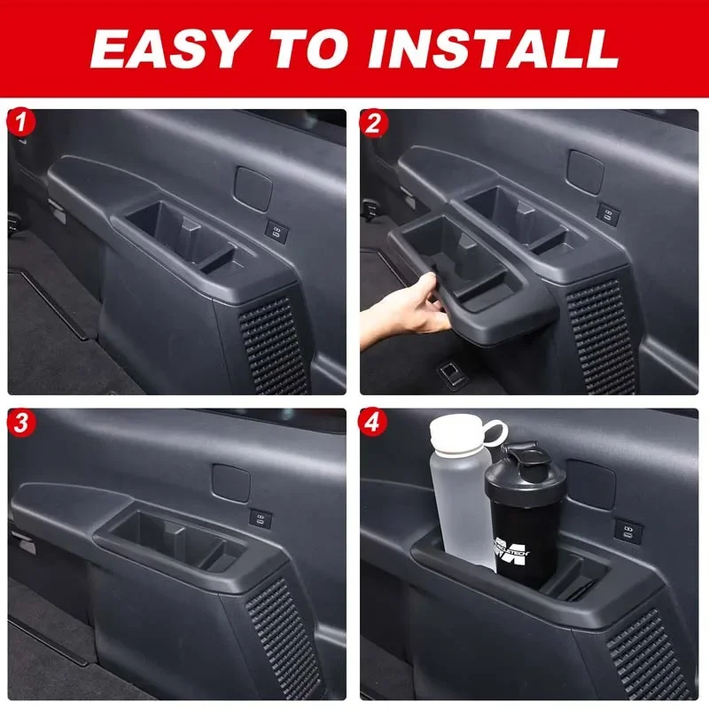 

For 2024 2025 Toyota Land Cruiser Prado 250 center console Storage Protection sleeve cup holder cover Interior Accessories