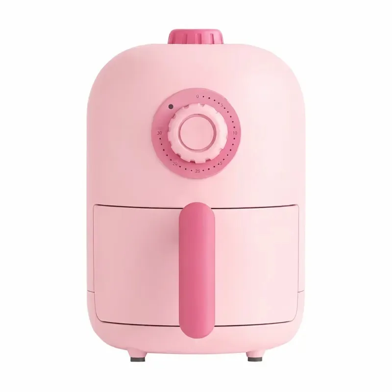 2L Mini Electric Air Fryer Compact Space Saving Small Fryer for Home Kitchen Personal Meals Healthy Easy Cooking