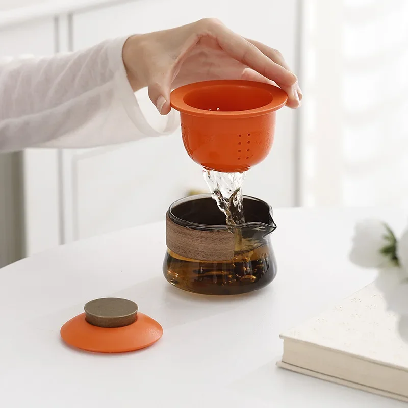 Stone Pottery Youran Glass Quick Guest Cup Portable Travel Tea Furniture Home Outdoor Business Gift One Pot Three Cup Small Set
