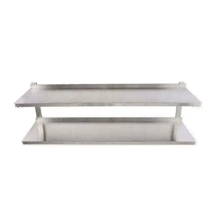 Commercial Restaurant Equipment kitchen 2-tier stainless steel metal wall mounted rack shelf for home hotel