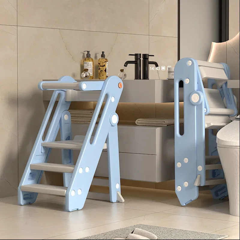 Montessori Learning Tower Baby Wash Table Ladder Stool Foldable Children's Climbing Foot Stool Baby Hand Wash Stairs