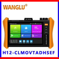 WANGLU Cctv Tester NEW release 8 inch 8K H.265 H12-CLMOVTADHSEF IP CCTV Camera Tester support POE++, SFP module Ipc tester poe
