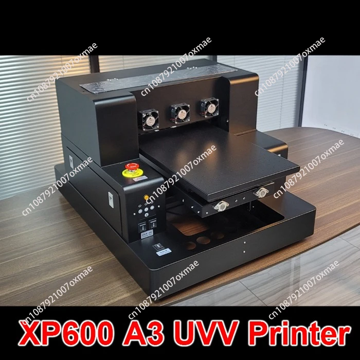 Fully automatic flatbed printer for bottles, cylindrical surfaces, flat surfaces, curved surfaces