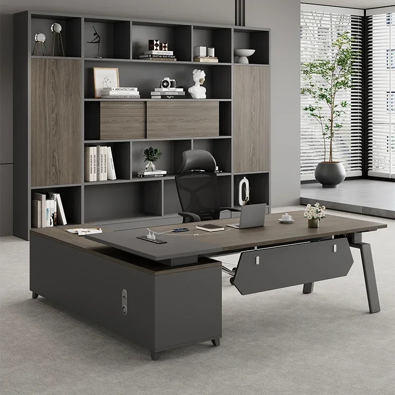 

Современные офисные столы с ящиками, угловые деревянные столы для хранения, компьютерные офисные столы, менеджер, простой дизайн, мебель Er Arbeitet LLOD