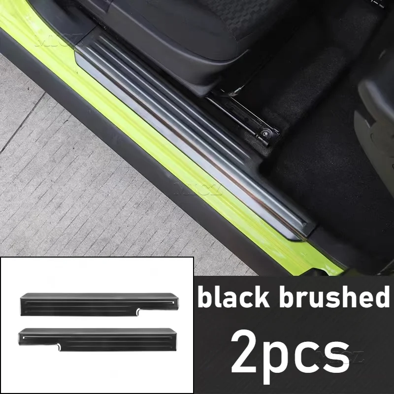 For Suzuki Jimny 2019 2020 2021 2022 2023 JB64 JB74 Car Door Sill Scuff Plate Guard Threshold Cover Running Boards Accessories