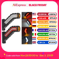 2x LED Side Marker Lights Flowing Turn Signals Lamp Universal For Cars SUV Vans Lorry Rvs Bus Boat Trailer Truck Pickup 12V 24V