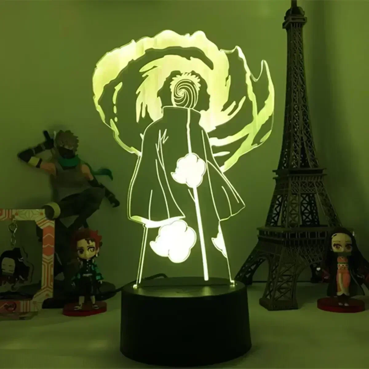 Lampe LED 3D en forme de personnage du dessin animé Uchiha Obito, veilleuse, cadeau, Namikaze Minato Uzumaki Gaara, Sakura