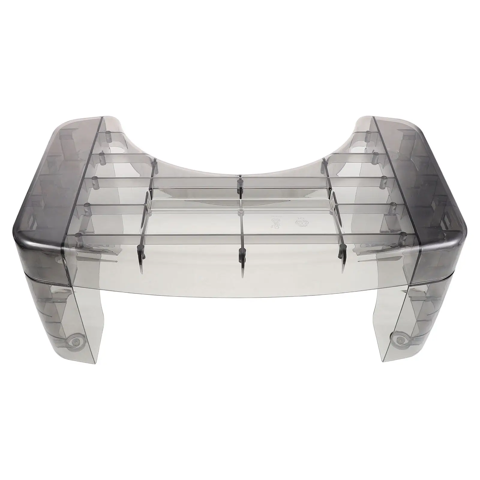 

Прозрачный пластиковый табурет для приседаний, подставка для ног в ванную/туалет, нескользящая ступенька для приучения к горшку, для детей и взрослых, легкий, портативный