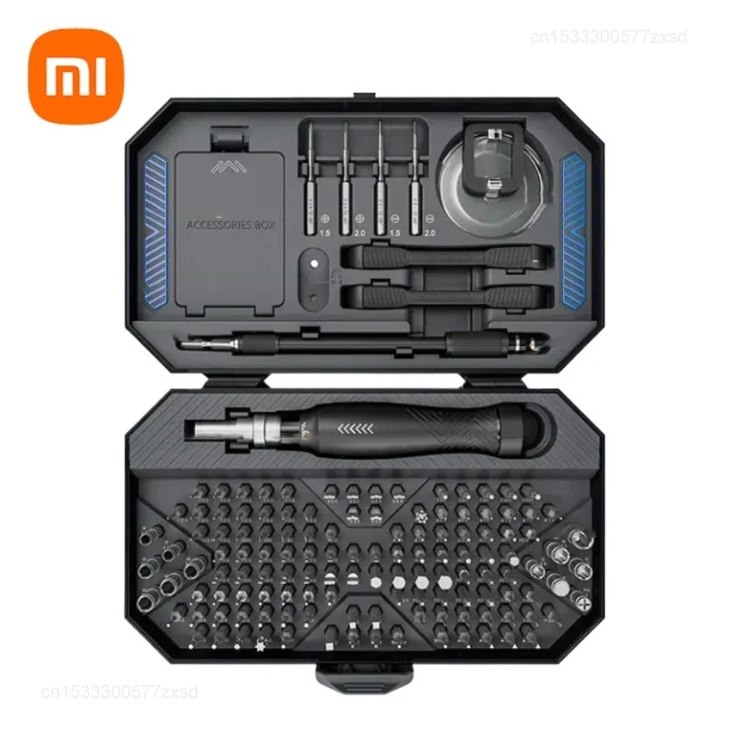 xiaomi chnt mini chave de fenda magnetica grupo ferramenta de parafuso bits kit telefone celular ipad camera manutencao 145 em 1 01