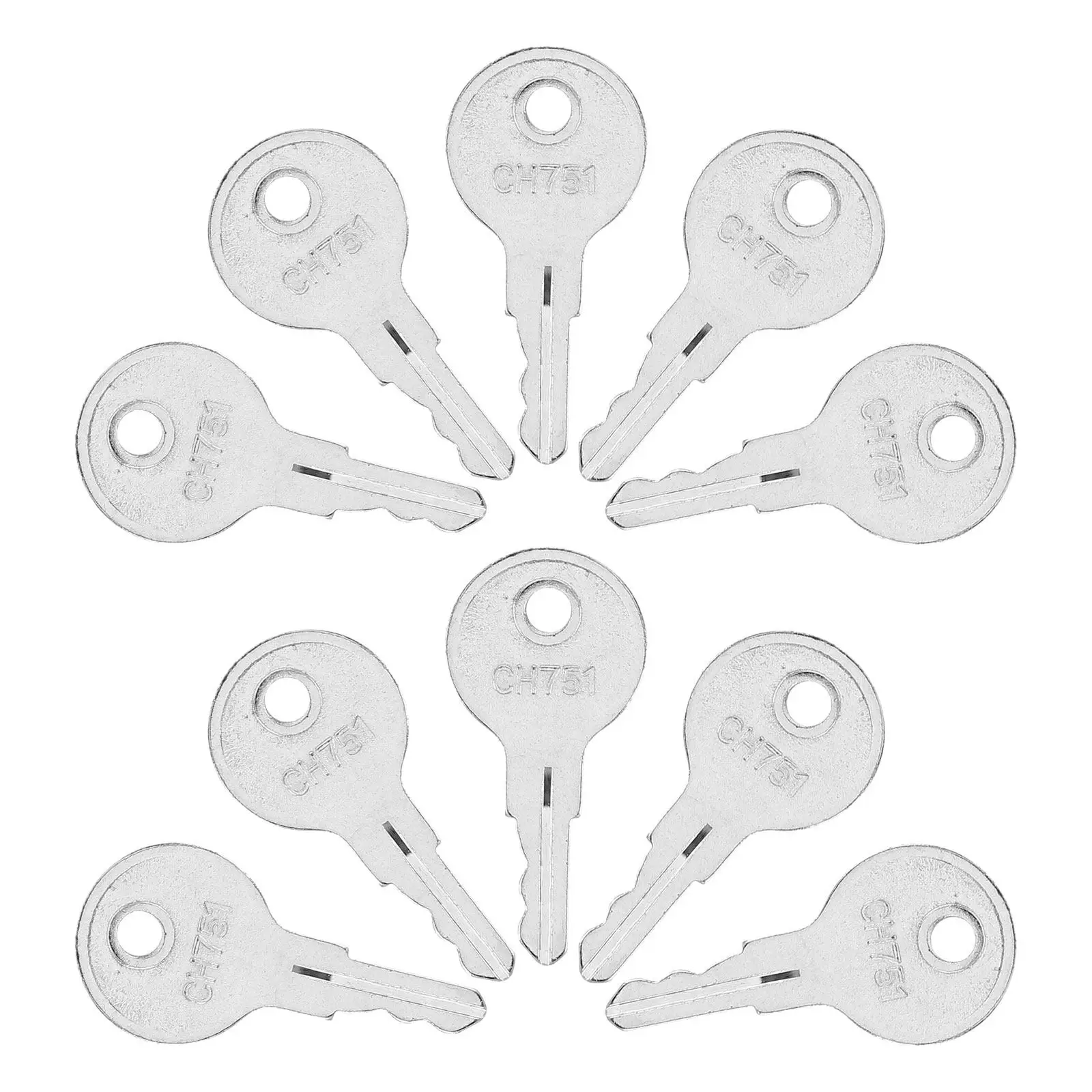 10Pcs Universal Rv Keys Heavy Duty Replacement Camper Door Lock Storage Cabinet Toolbox Utility Cart Side Box Keys