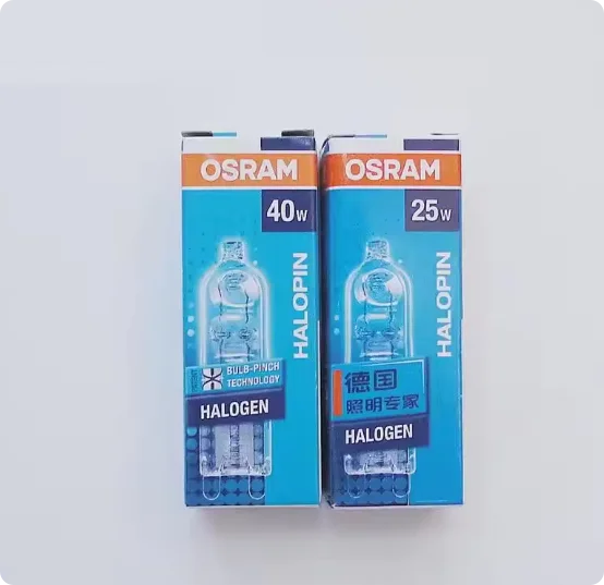 

Original OSRAM 66825 230V25W 66840 230V40W Bulb G9 HALOPIN Lamp 230V 25W 230V 40W G9 bulb