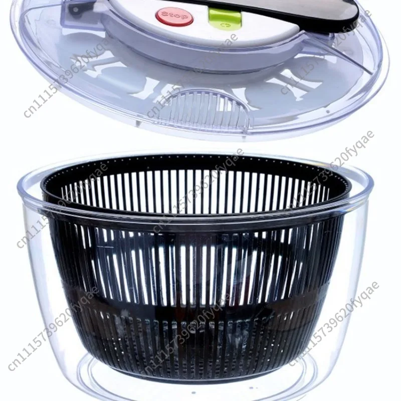 Press-type salad drying machine washing basin dehydration washing basket