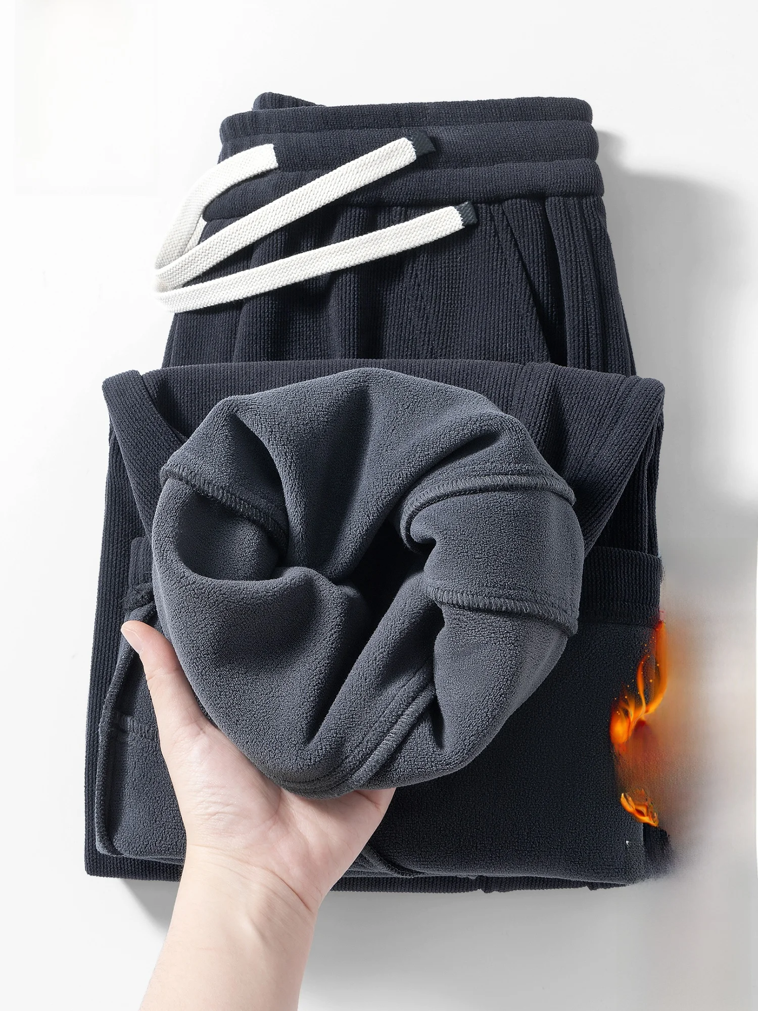 

PaulFrank Thiened Fce Lined Sports Casual Pants for Men Spring Autumn Straight Leg Sweatpants Loose Fit Comfortable