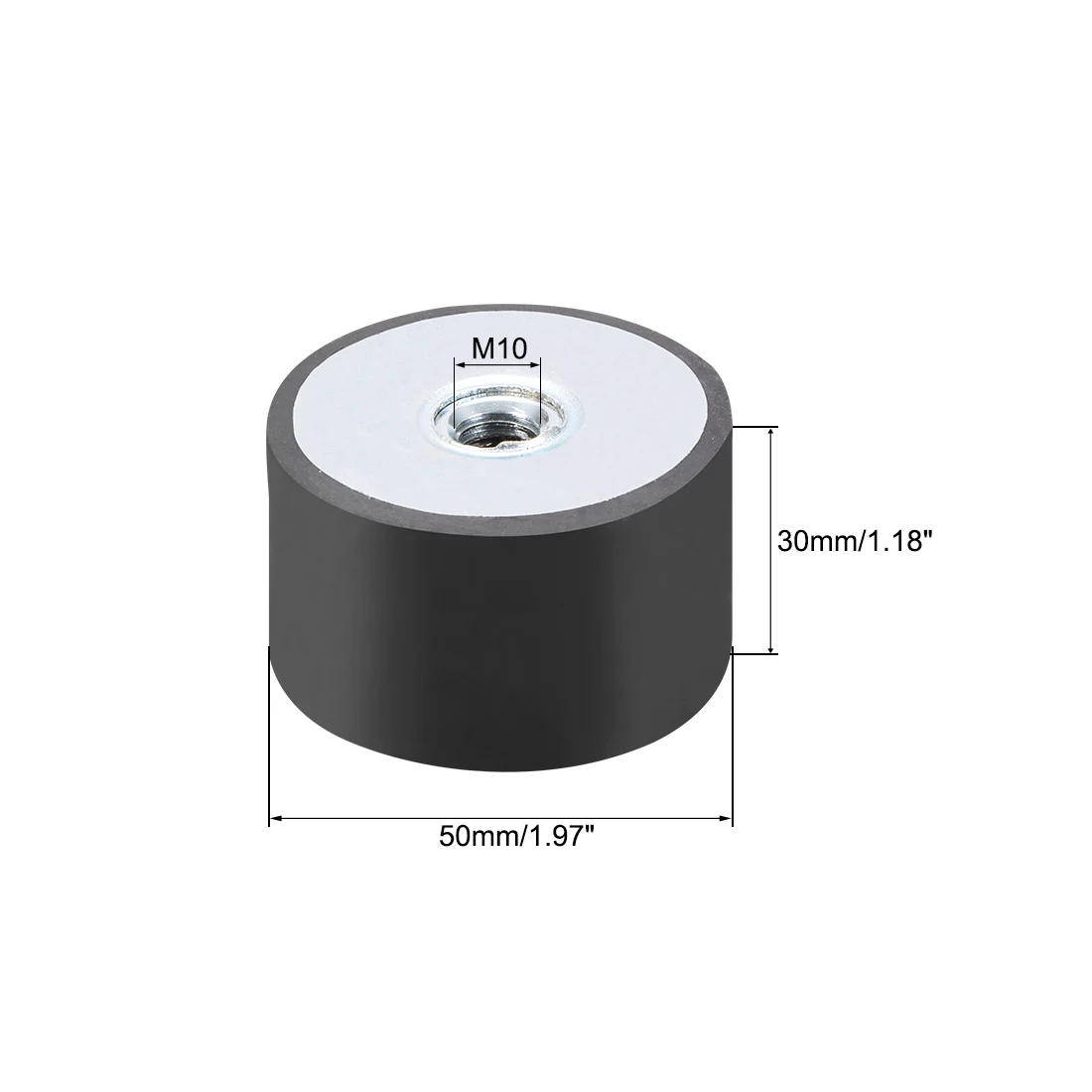 M4/5/6/8/10 Innengewinde Gummi Stoßdämpfer Anti Vibration Pad Gummi-Metall Silentblock Typ DD Gummi Halterung Flache Basis Block
