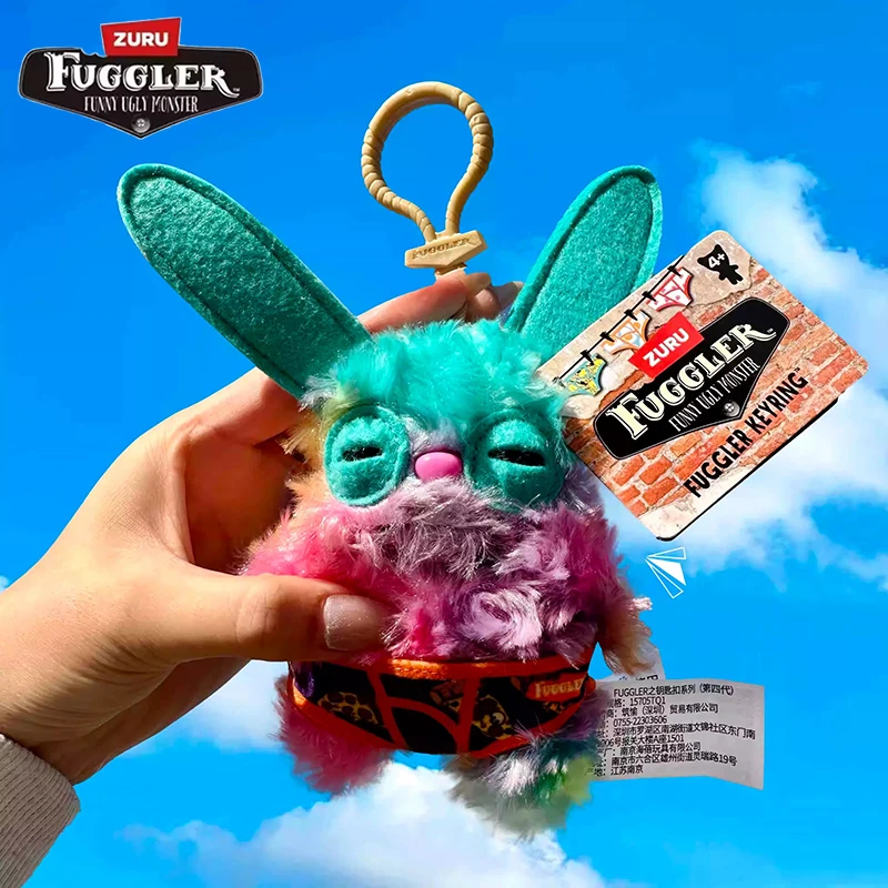 

Мягкая плюшевая кукла Fuggler 4-го поколения, брелок для ключей, уродливые милые зубы, кулон-монстр, 12 см, забавный рюкзак с героями мультфильмов, брелок для ключей, аксессуары