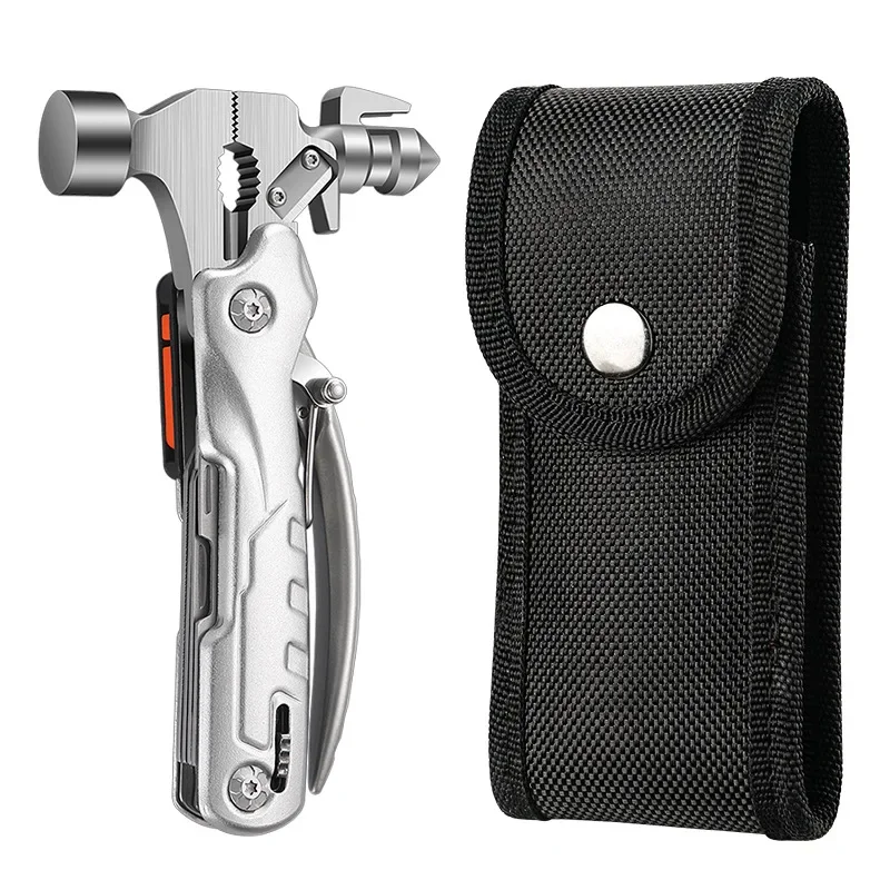 

Портативные складные безопасные молотки, плоскогубцы, многофункциональный инструмент для кемпинга, автомобильного крепления, уличный подъемник ногтей Aolacow