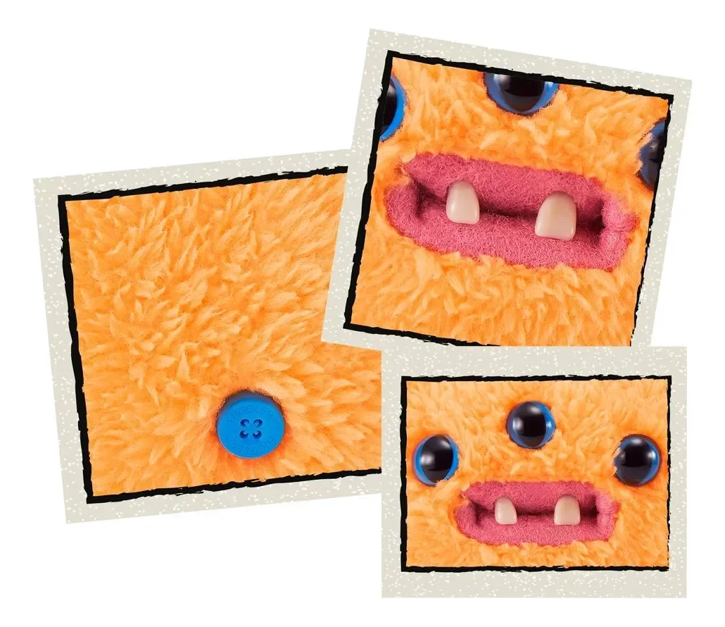 Fuggler dientes feos monstruos juguetes de Peluche Fuggler bebé dibujos animados ojos anchos conejo estrellado Peluche Kawaii Multicolor Peluche muñeca 8-9CM