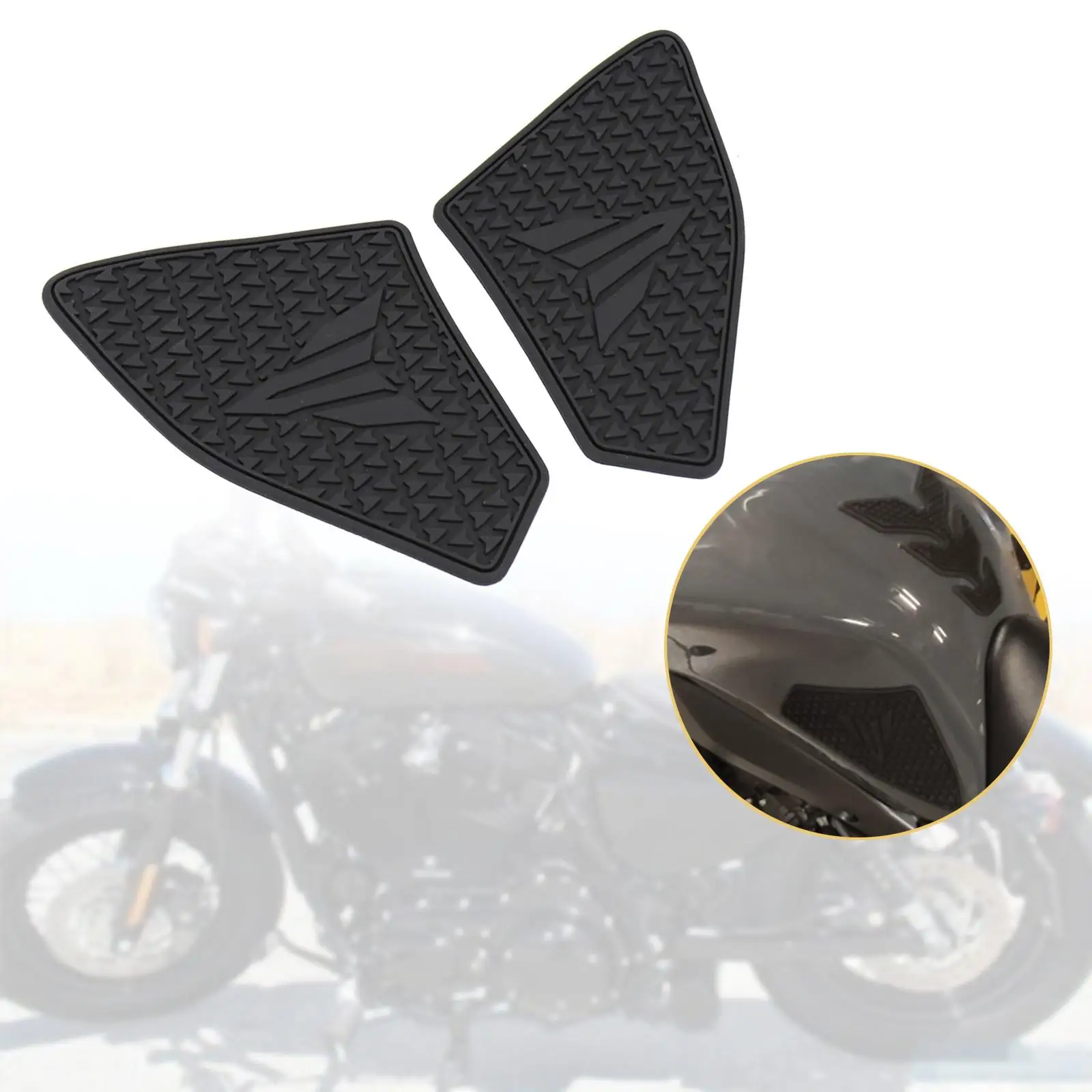 Ensemble de Heart de Montage en Caoutchouc Précieux de Carburant, Noir, Facile à Installer, Pièces de Réparation, Accessoire pour Yamaha XSR900