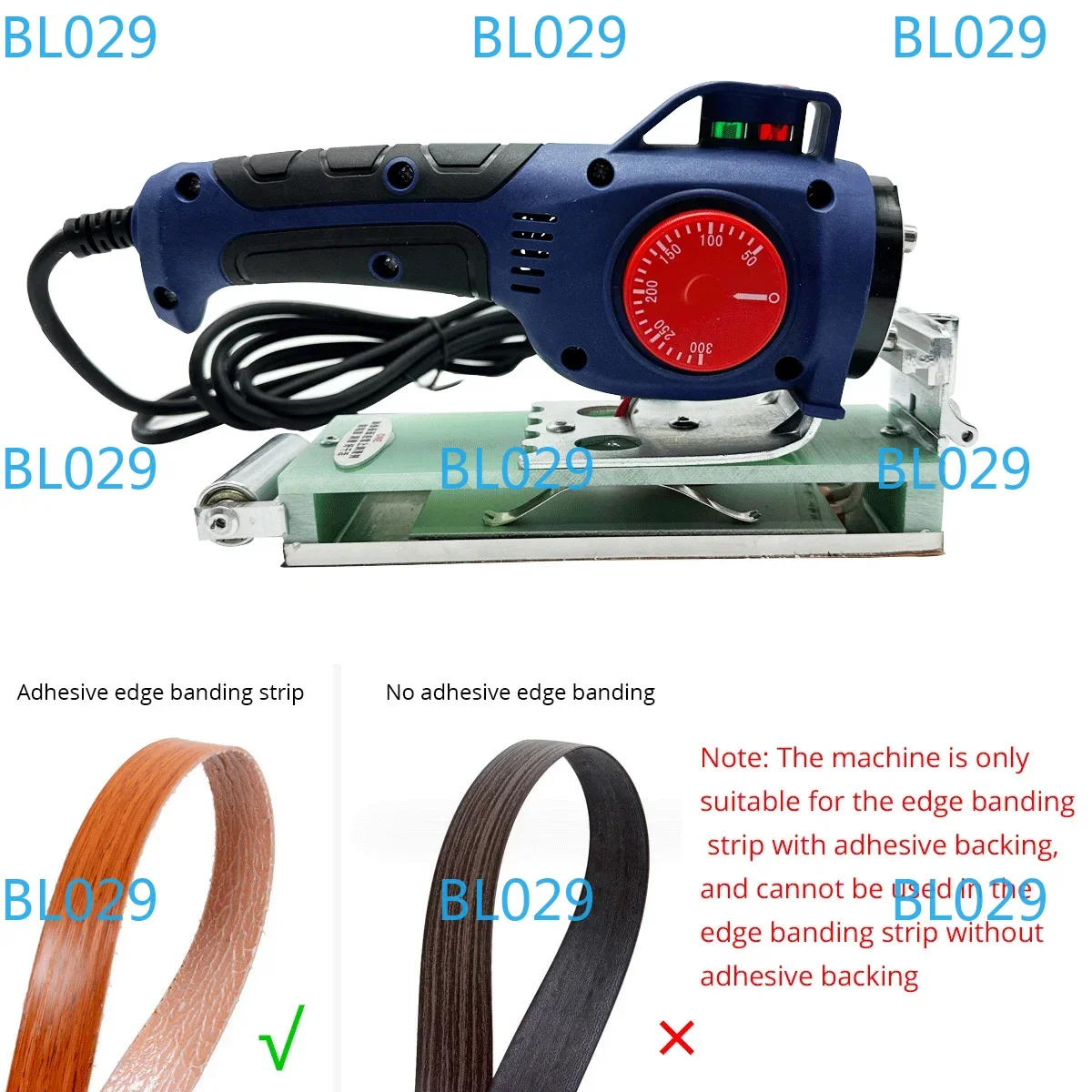 

220 В деревообрабатывающий портативный кромкооблицовочный станок с регулируемой температурой, дерево, ПВХ, ручной кромкооблицовочный станок для самоклеящихся кромкооблицовки