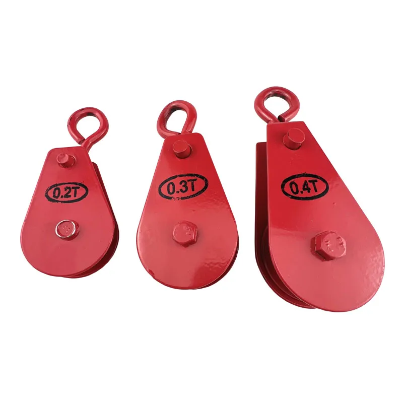 Red lifting miniblock small pulley lifting monoblock directional small pulley