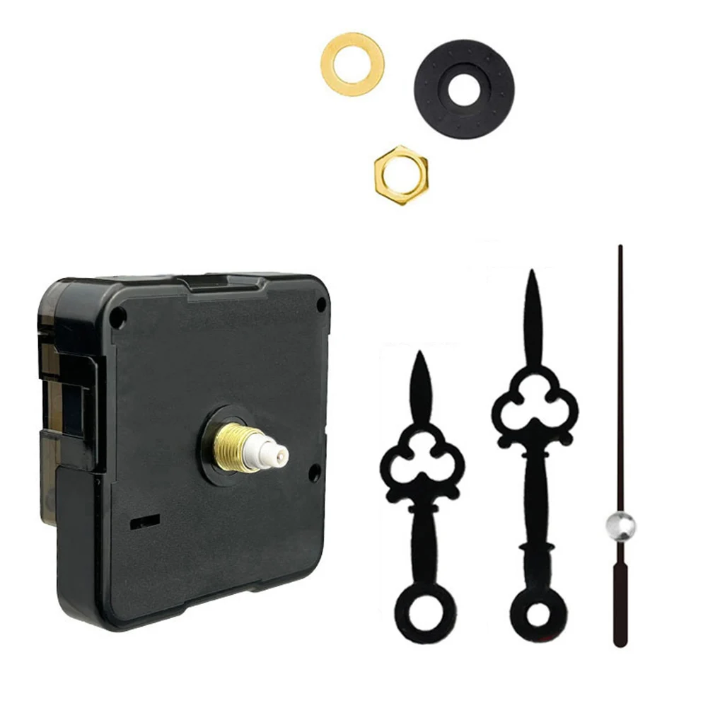 Model Black Quartz Wall Clock Movement Motor Mechanism Kit Quiet Pointer Replacement Mechanism Repair Tool Kit Parts DIY