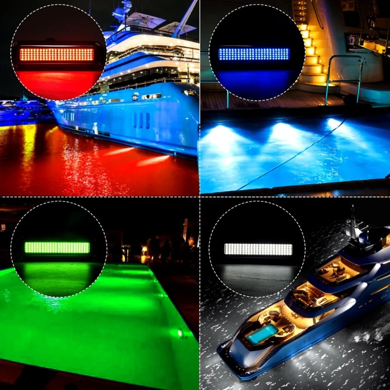 120 LEDs Universals Waterproof Navigations Boat Light For Truck Boat Stern Lamp Dropship