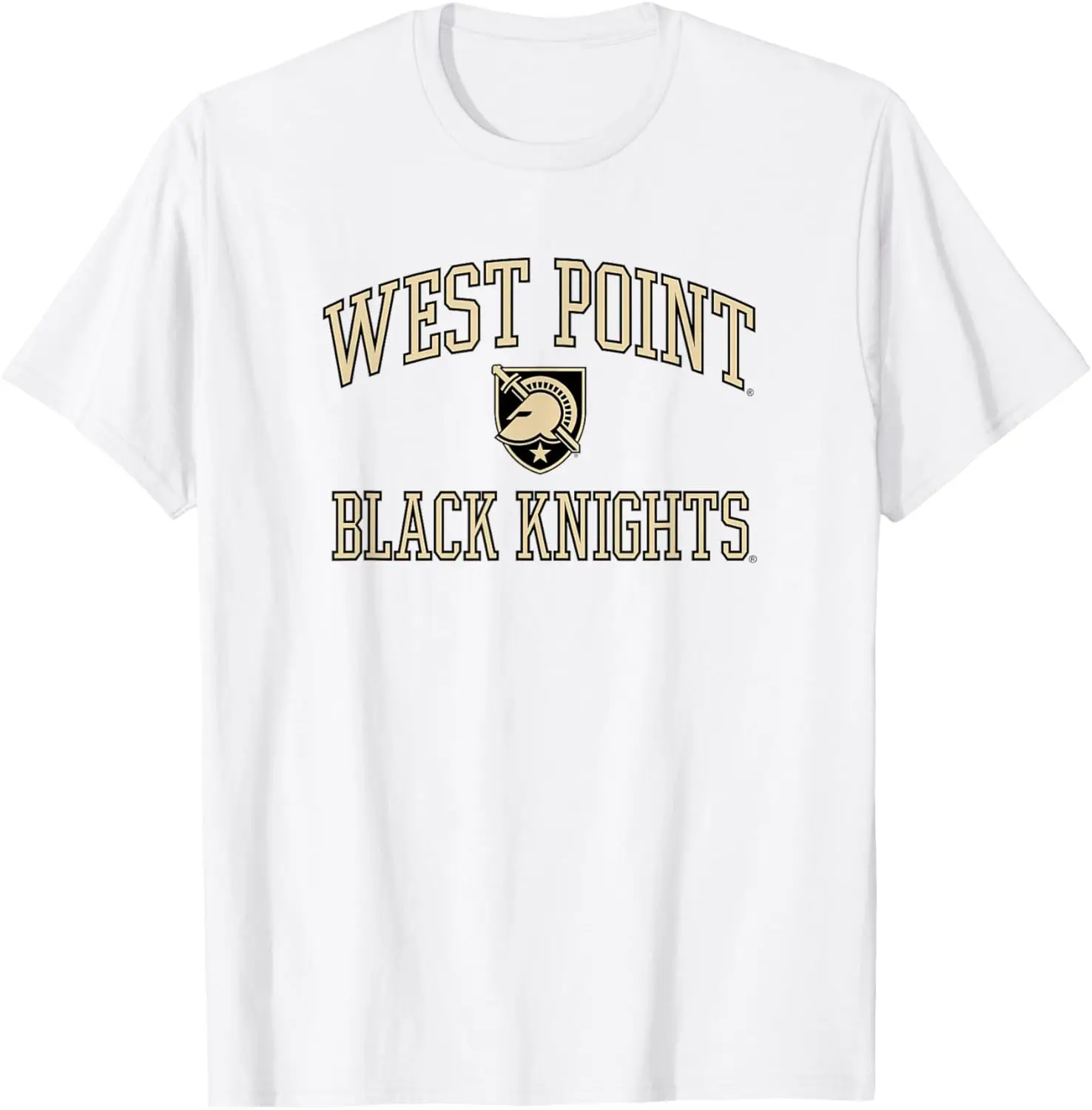 Army Black Knights West Point Icon Logo Officially Licensed T-Shirt 100% Cotton Trendy Y2K Short-Sleeve Tee-Soft, Quick-Drying,