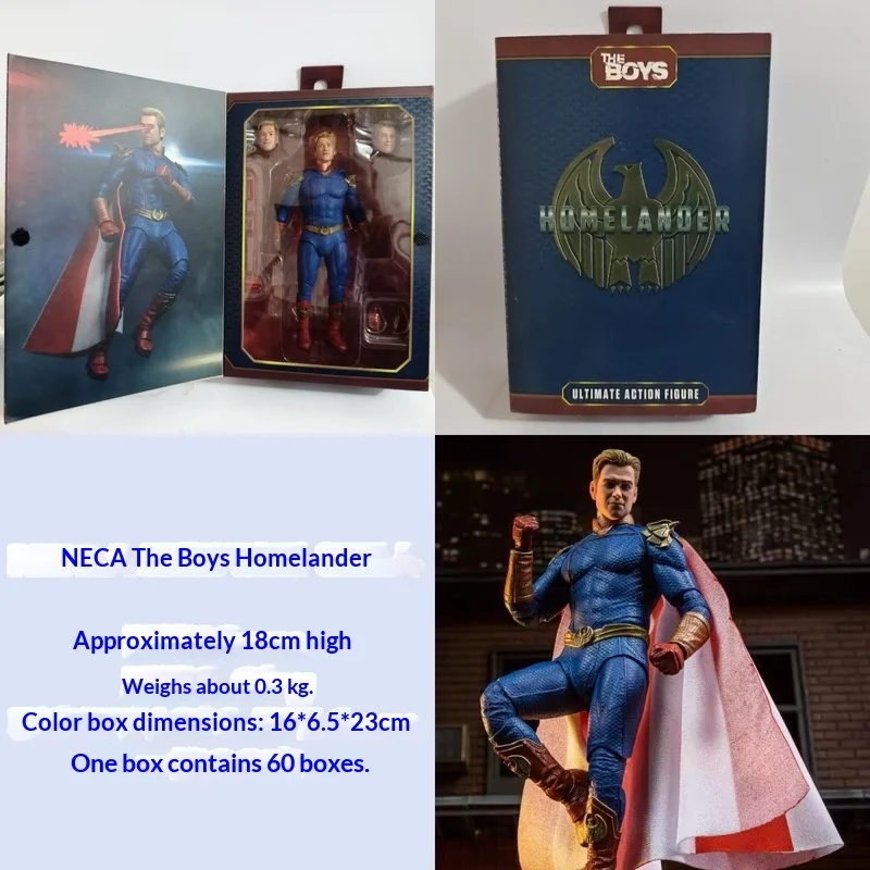 

In Stock NECA The Boys Homelander 7 Inch Articulated Action Figure Marvel Movie Character Collectible Model Toy Gift