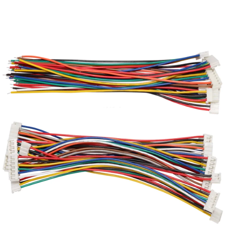 10pcs EH 2.5mm Pitch 2/3/4/5/6/7/8/9/10 Pin Female Plug Connector Wire 10/15/20cm Single/Double Head Same / Reverse Direction