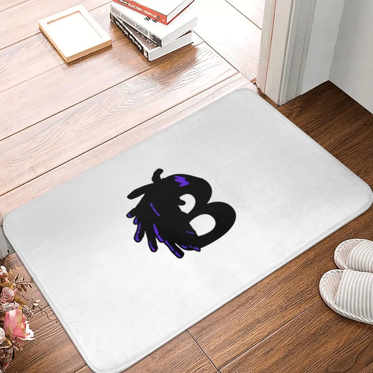 LETTER LOVERS,LETTER B Bath Mat Doormat Anti-skid Super Absorbent Bathroom Floor Mats Home Entrance Rugs Bedroom Carpet Footpad