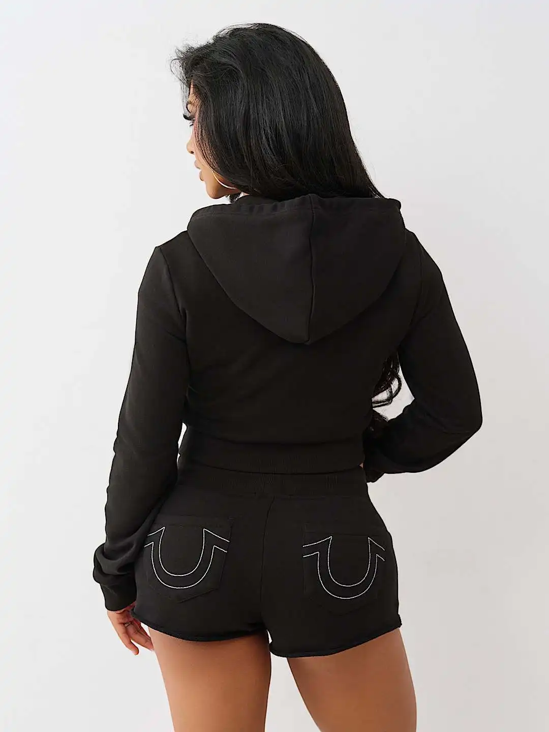 هوديي القمم سترة 2 قطعة مجموعة بناطيل رجالي وتتسابق 2025 الخريف الشتاء ملابس حريمي Y2K الشارع الشهير مثير قطعتين مجموعة السراويل بانت