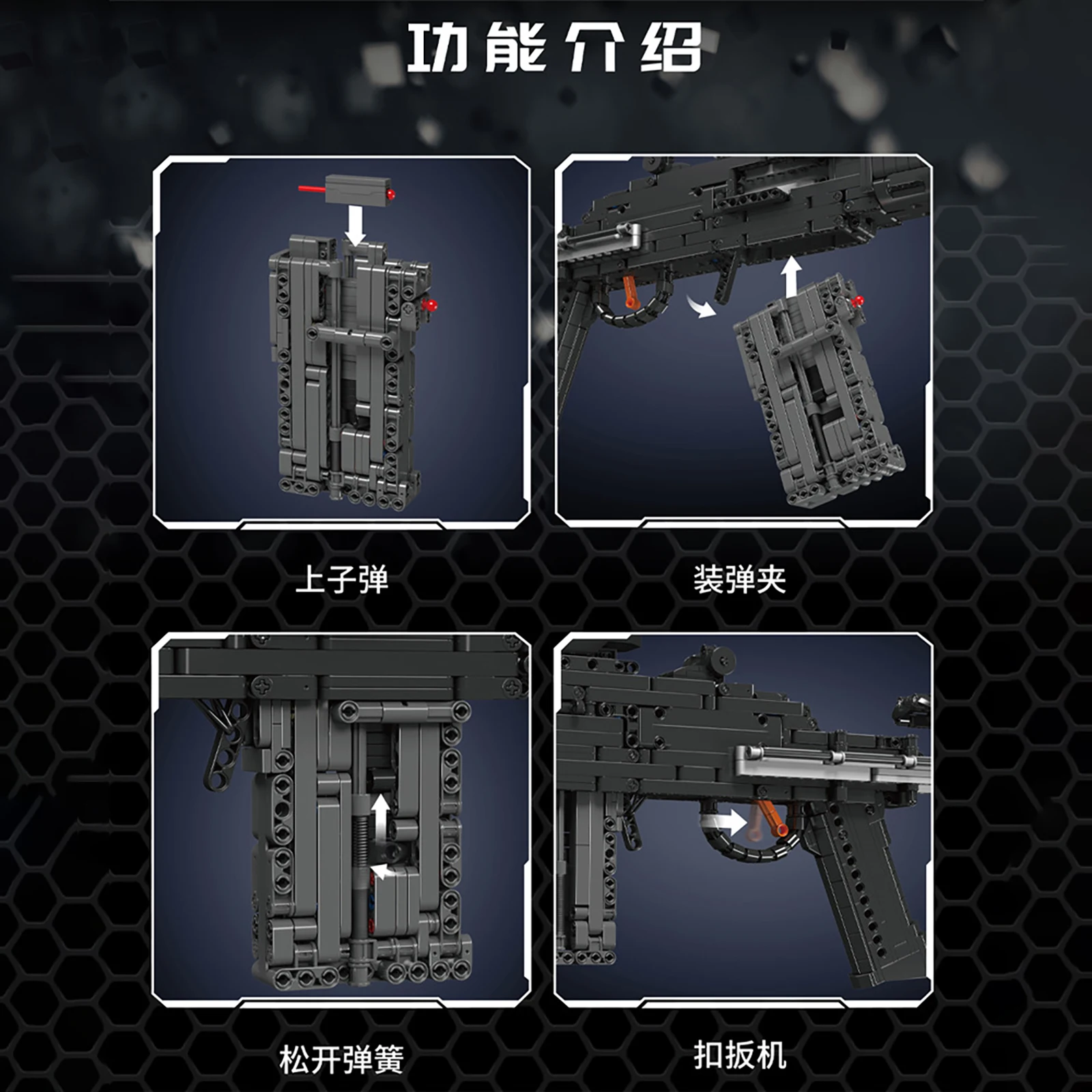 ชุดตัวต่อ MOULD KING 14026 MK14 RIFLE รุ่น 1606 ชิ้น สำหรับนักสะสม ชุดประกอบ DIY สำหรับจัดแสดง ของเล่นจำลองสำหรับวัยรุ่นและผู้ใหญ่