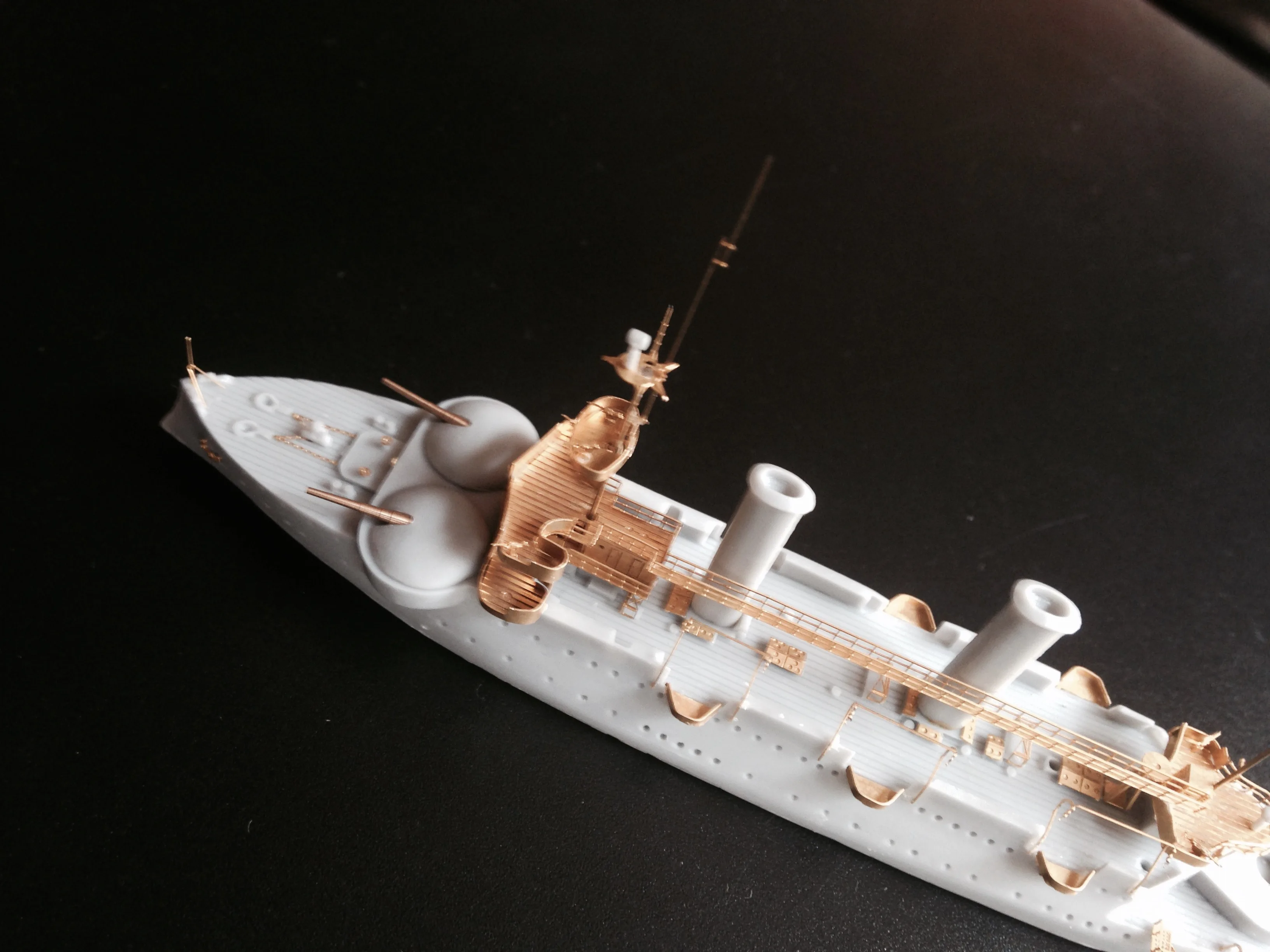 

Resin Model Niche Hobby Independent Naval Coast Defense Ironcarapace Siegfried Class Hagen 1/700 Resin Model Fleet Ship Model