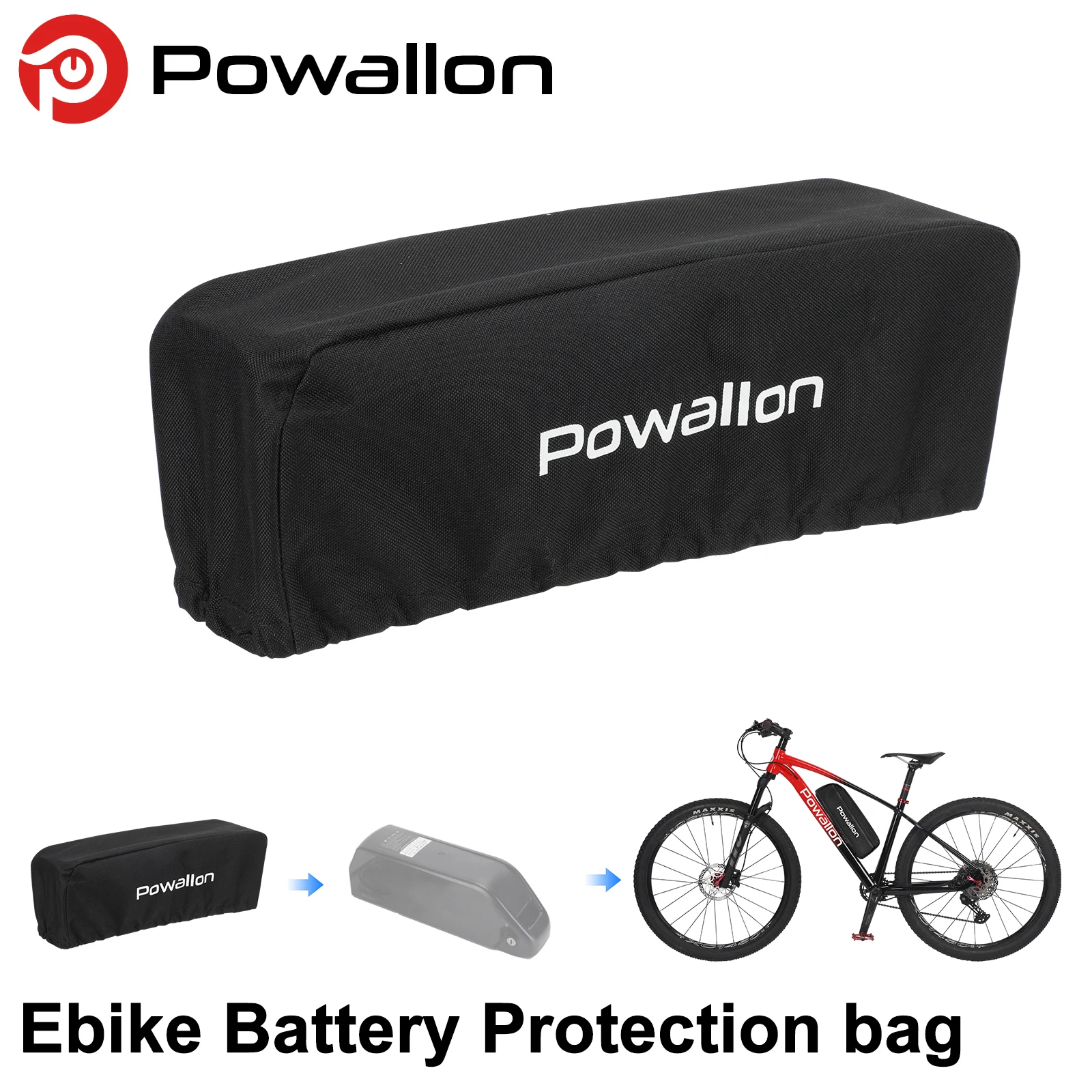 

Waterproof Dustproof Battery Protective Cover For Hailong Polly Ebike Lithium Battery Anti-Dirt Wear Resistant Protector Case