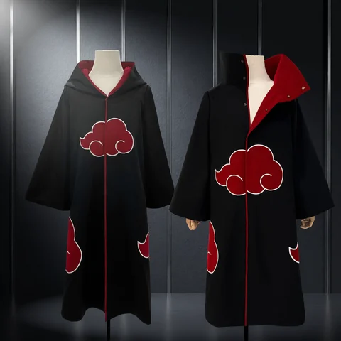 HOLOUN Uchiha Itachi Sasuke Anime Cosplay Costume Embroidery Hawk Team Cloak Pain Konan Sasori Halloween Christmas S-2XL