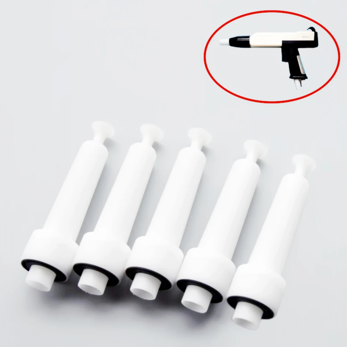 HQ 5 PCS Round Jet Nozzle for WX-958 Portable Manual Powder Painting Spray Gun