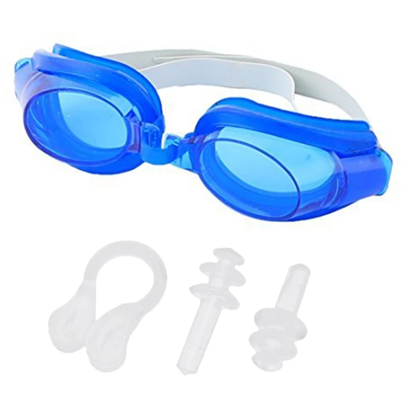 

Women Men Adult Waterproof Anti Fog Swimming Goggles Set UV for Protection Wide Dropship