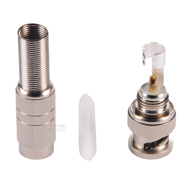 1 Pc 75 Ohm Gold Plated HD BNC Plug 75-5 HD-SDI Welding Security Line Q9 Surveillance Video Cable Connector 50Ω Feeder Connector