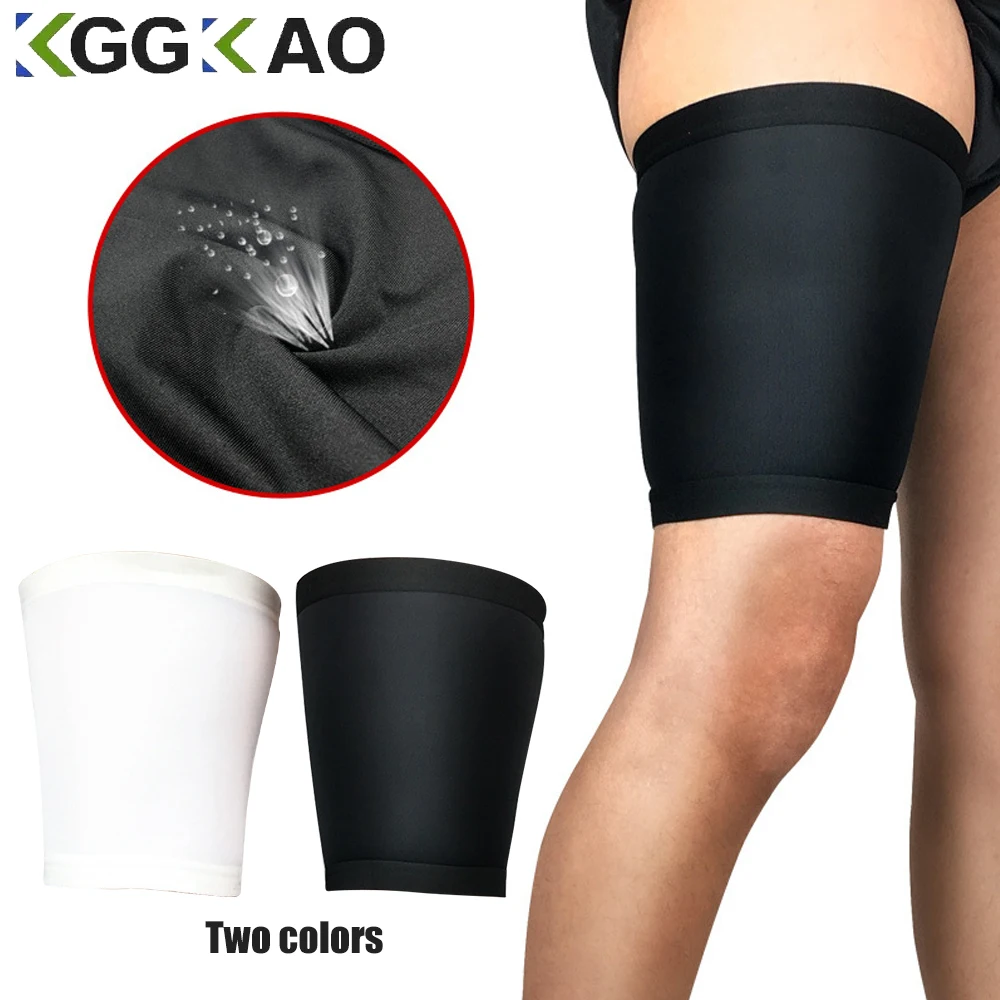 1Pcs Thigh Compression Sleeve, Hamstring Compression Sleeve, Thigh Brace Support Anti Slip Upper Leg Sleeve for Men Women