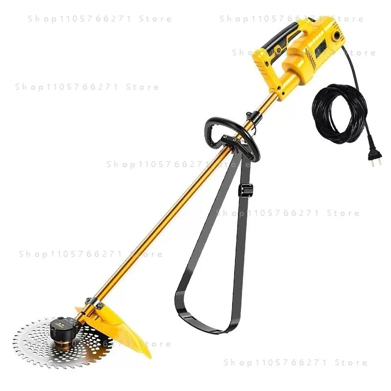 220V High Power Lawn Mower AC Plug-in Household Lawn Weeding Electric Grass Trimmer Garden Grass Cutter