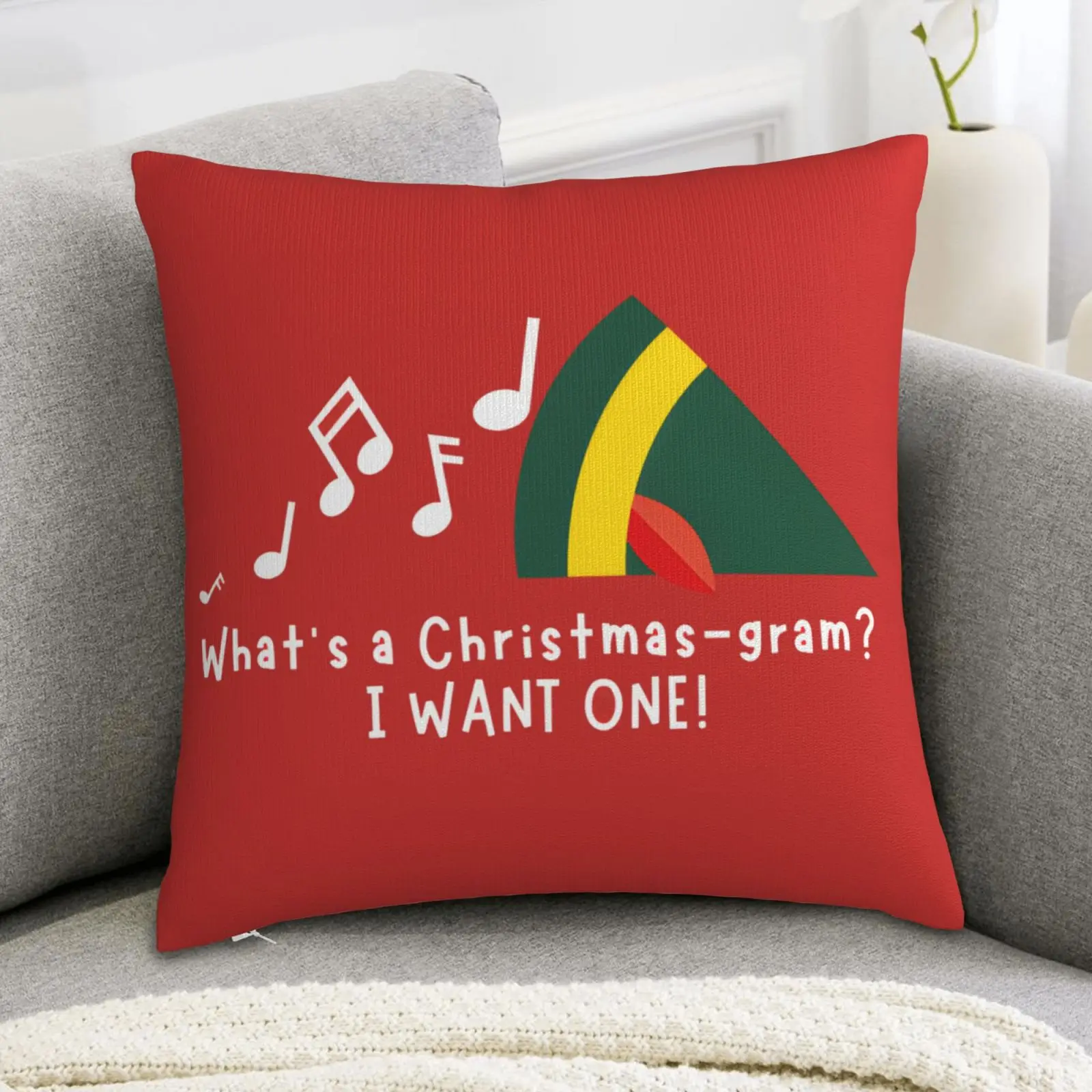 1pc Christmas Pillow Cover - Buddy The Elf 